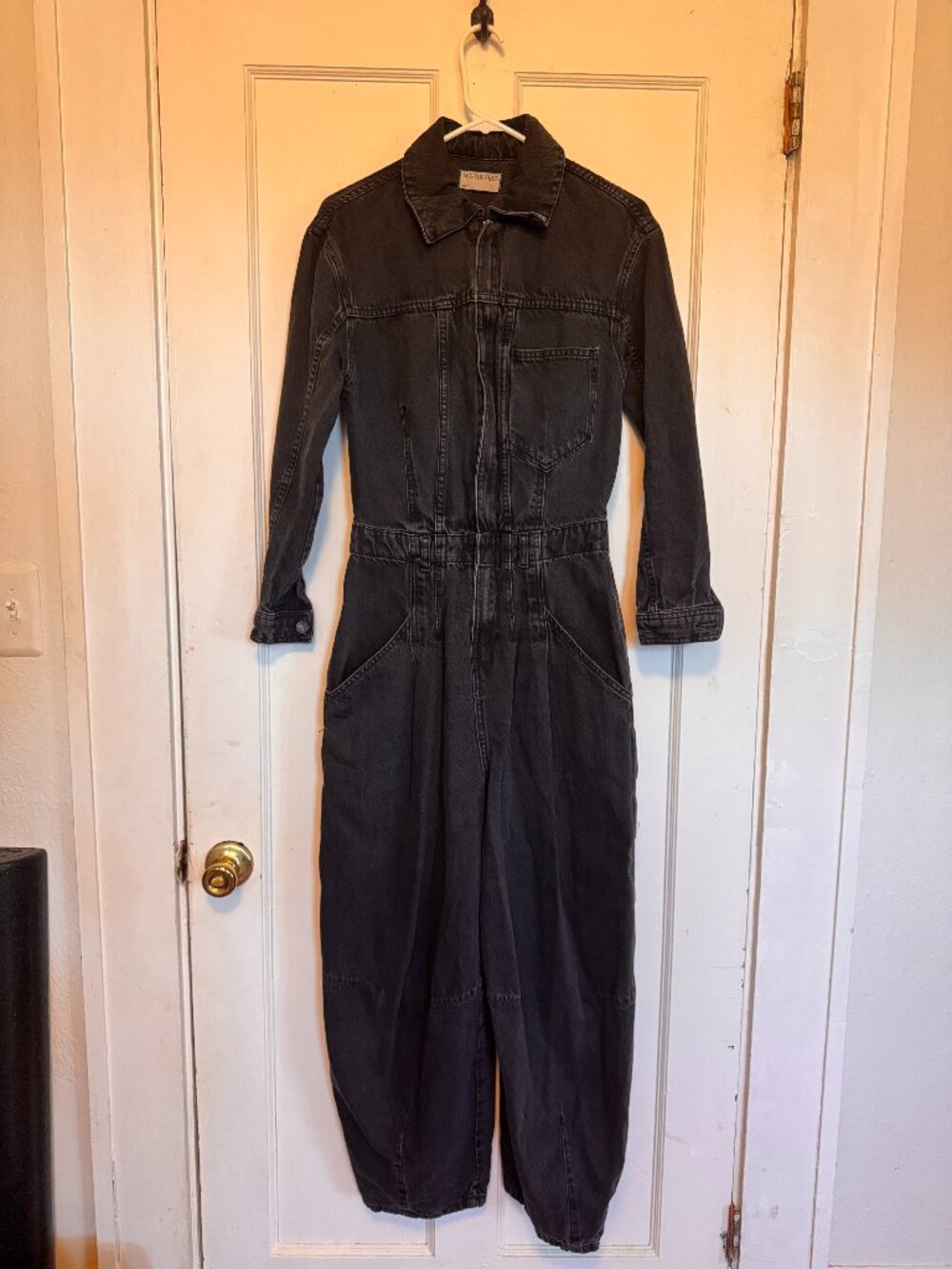 We the free denim long sleeve baloon pant jumper, black/grey SM